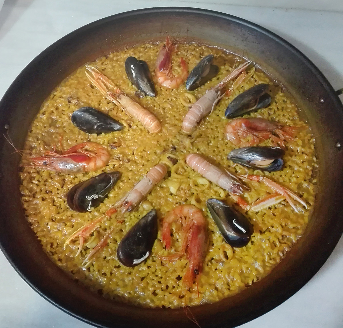 Paella de galeras