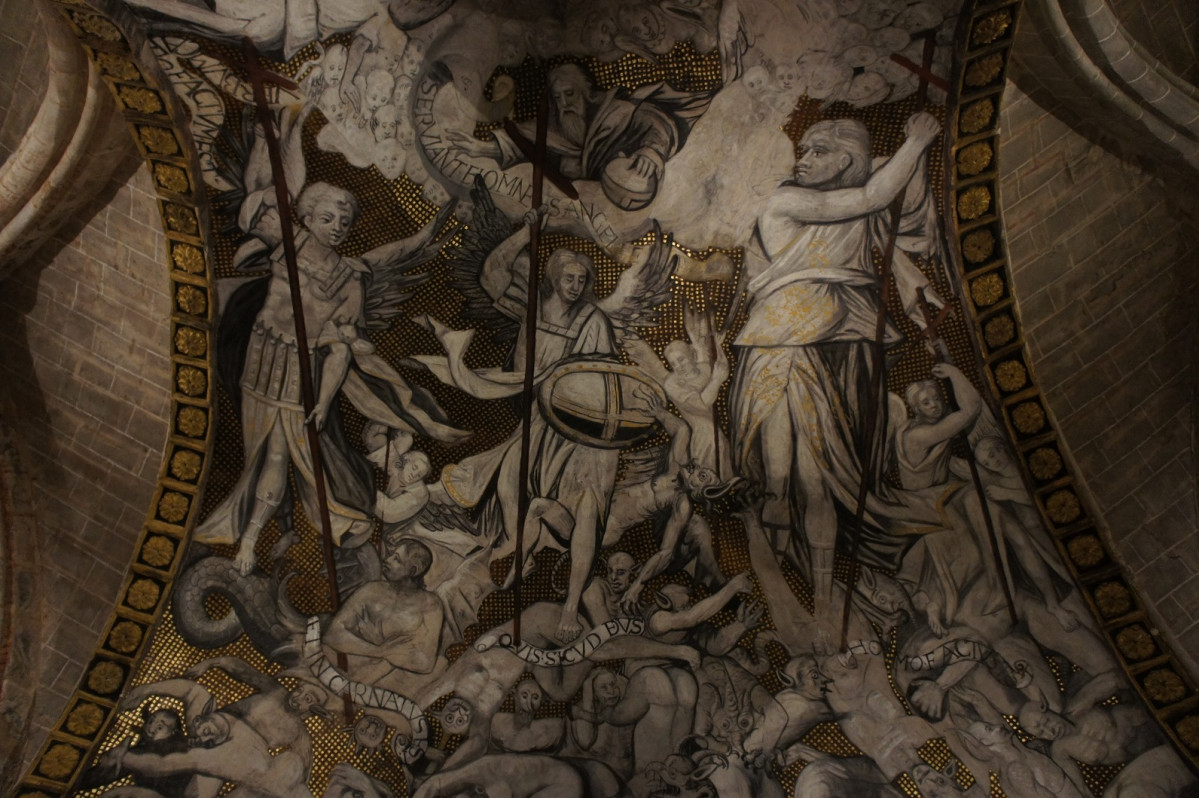Tarazona , pinturas de la Girola, Catedral Santa Maru00eda de la Huerta