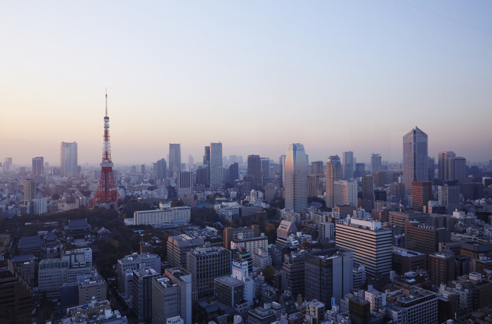 Vista de la ciudad y Torre de Tokio