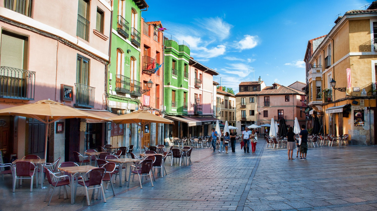 León, Barrio Humedo. Plaza de San Martín