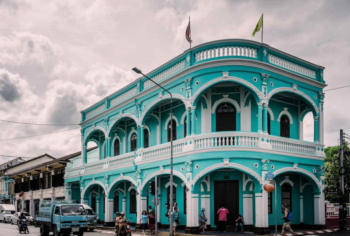 Paranakan building in Old Phuket Town 1500