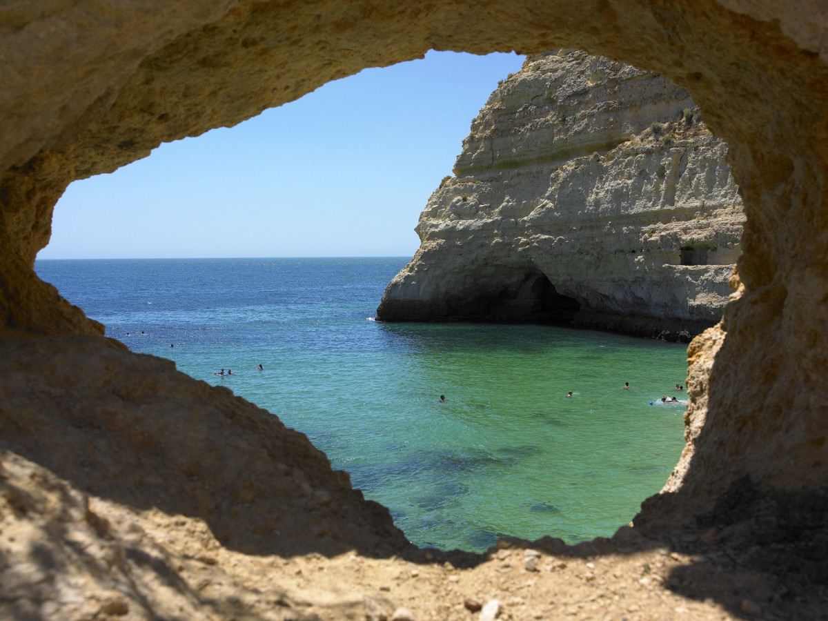 Algarve, playa do Carvalho, ojo