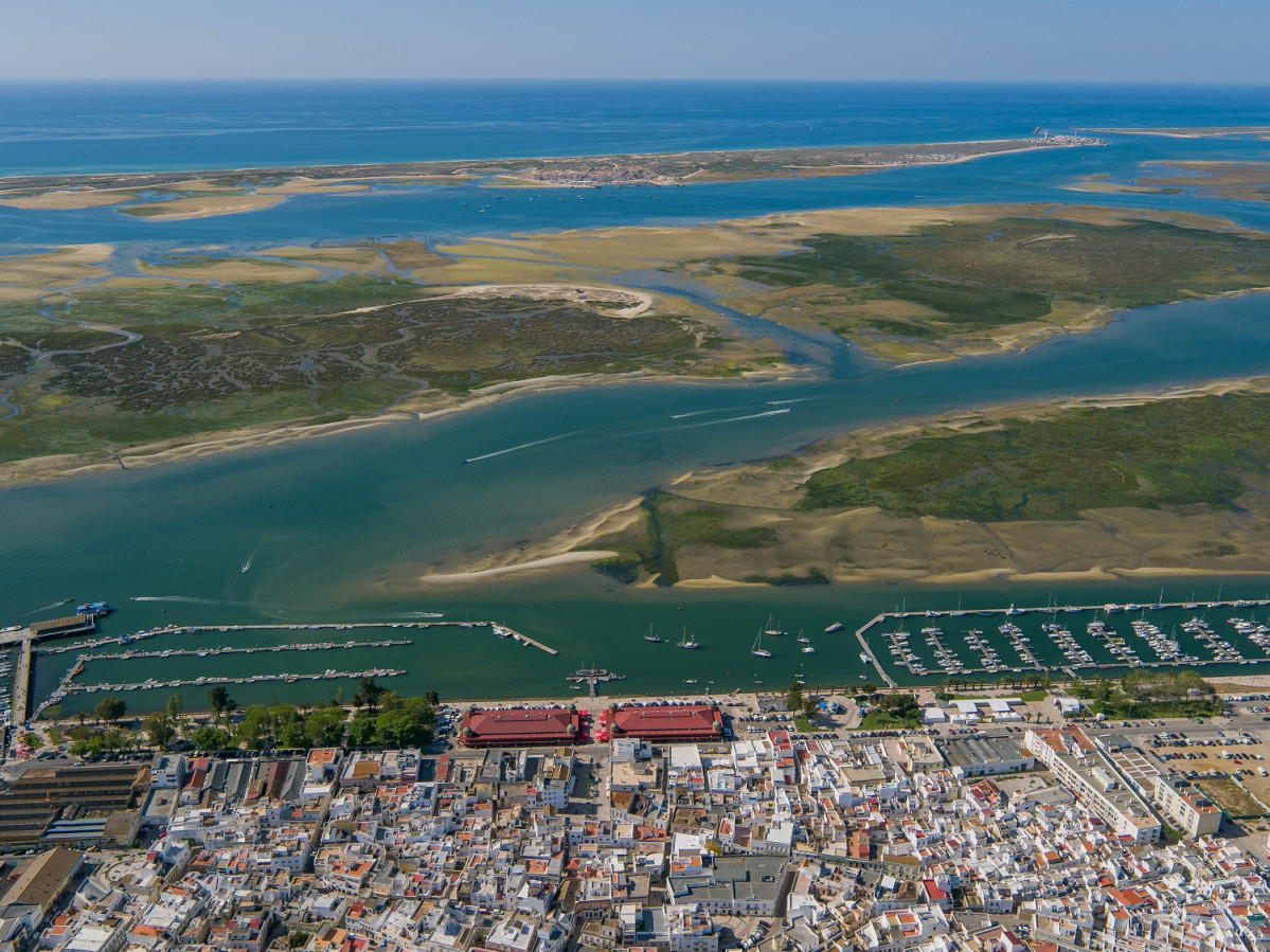 Olhao, Vista Aerea, Portugal