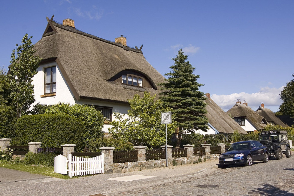 Casa tradicional en la isla de Rügen (Foto Unukorno   Eigenes Werk, CC BY SA 3.0)
