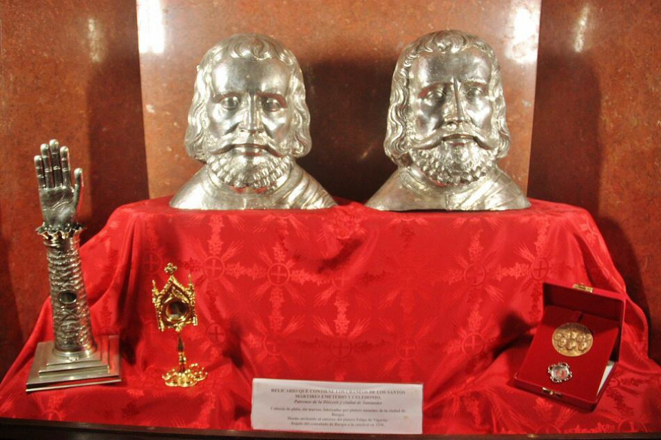 Relicario de los Santos Emeterio y Celedonio en la Catedral de Santander