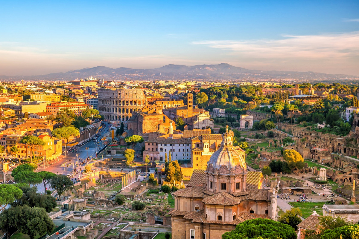 Roma  vista aere from castel sant angelo 1551