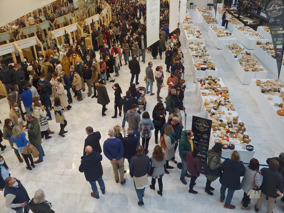 Ambiente en el Festival Internacional del Queso, en Oviedo