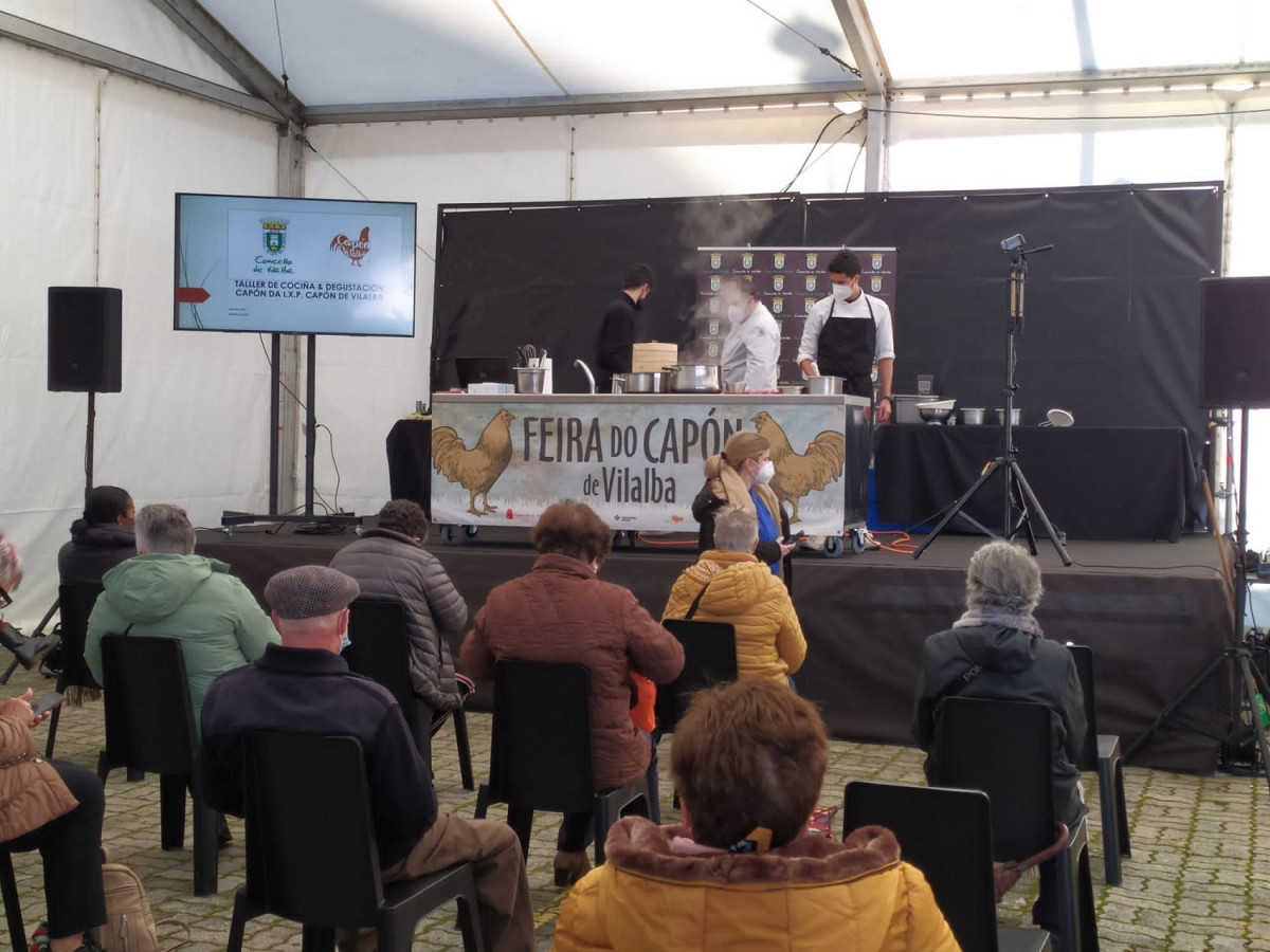 Feira do Capon 2021, en Lugo, Taller de Cocina