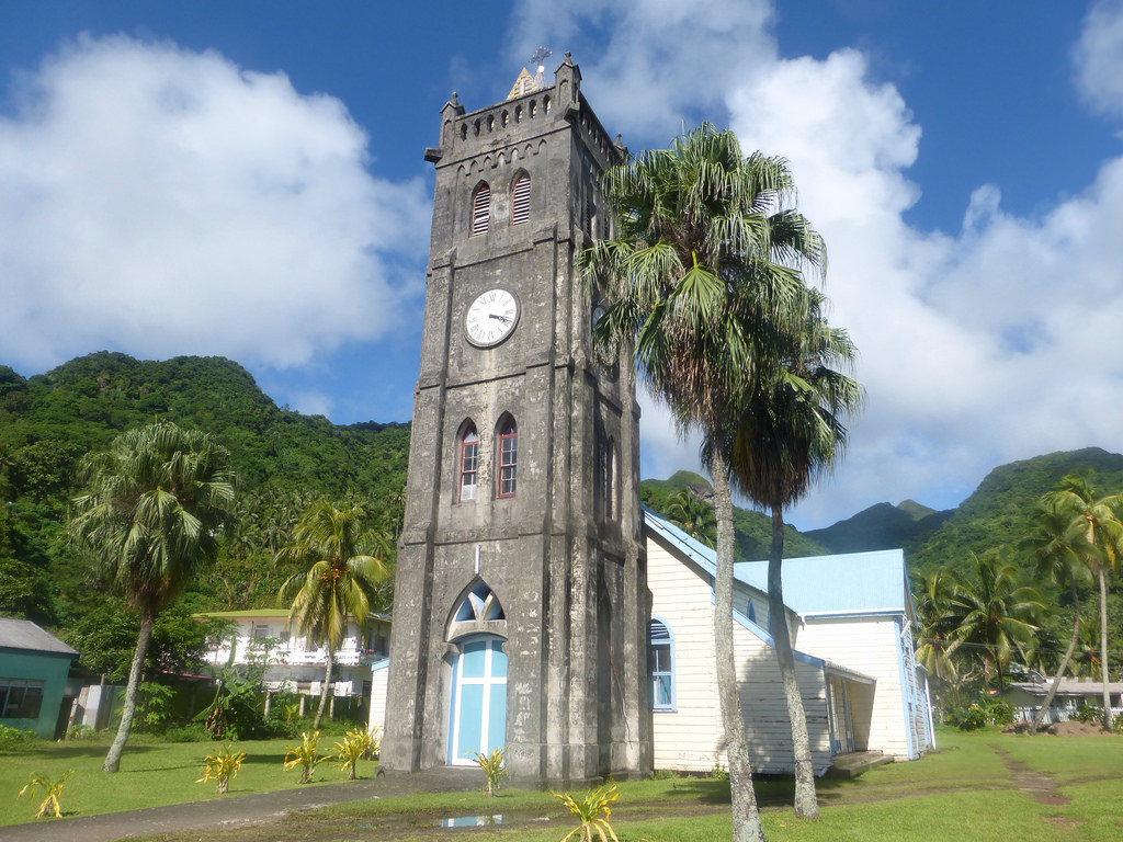 Torre del Reloj de la iglesia del Sagrado Corazu00f3n en Levuka