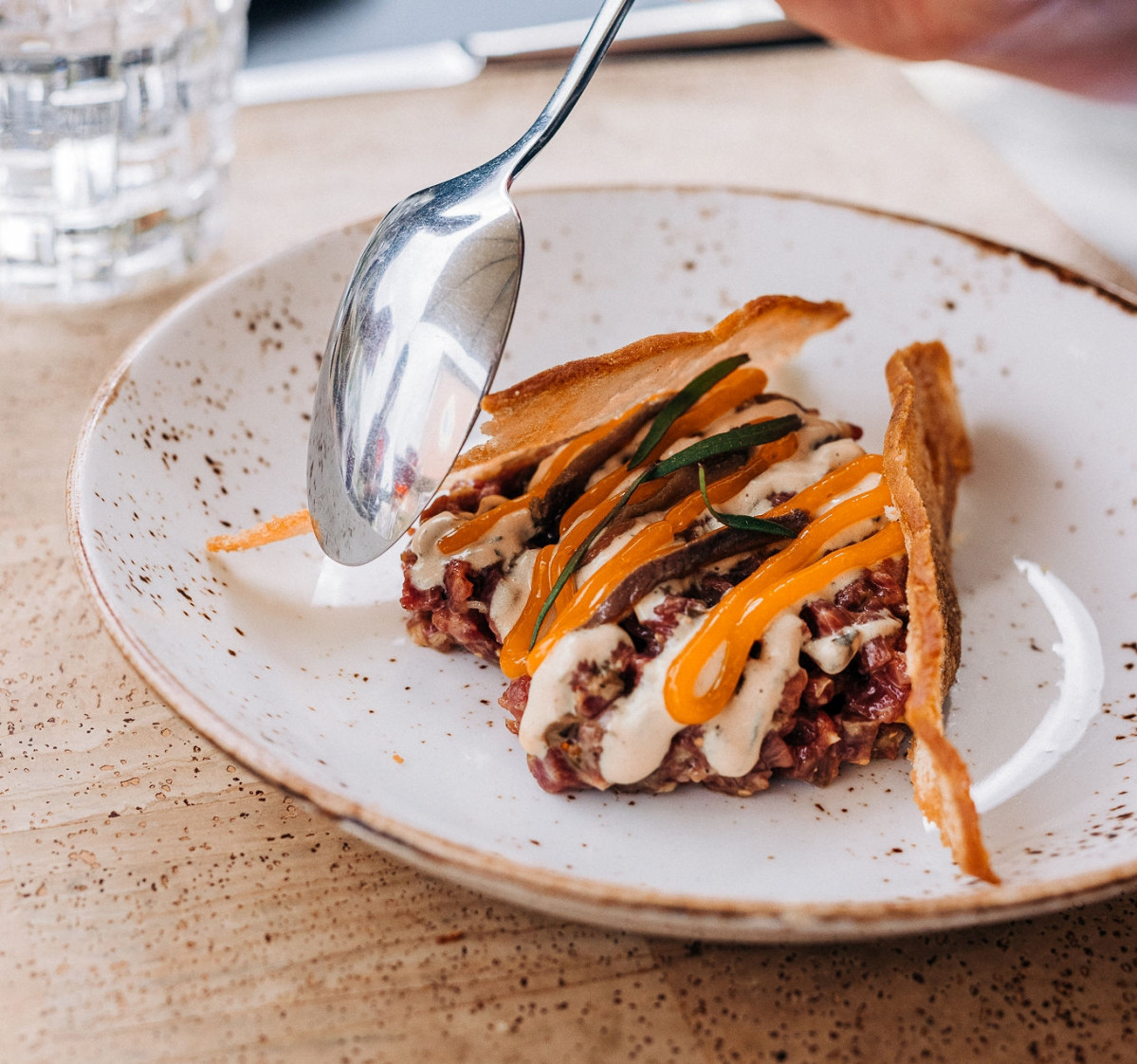 Grass fed beef tartare