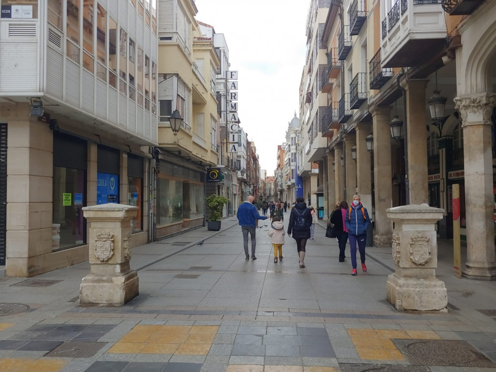 La calle Mayor de Palencia, eje vertebrador de la ciudad