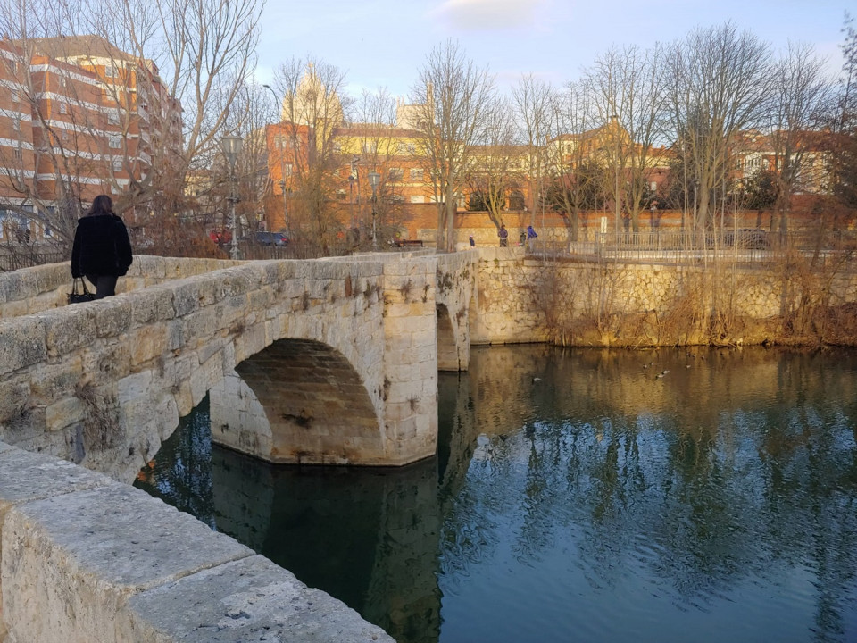 Puente Mayor, sobre el río Carrión, Palencia