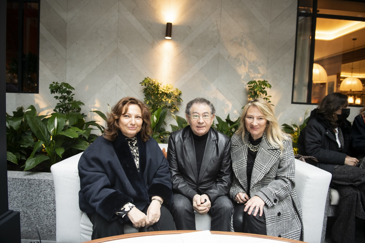 Marta u00c1lvarez, presidenta de El Corte Ingles, Roberto Verino y Joana Bonet,  Foto Alfredo Arias