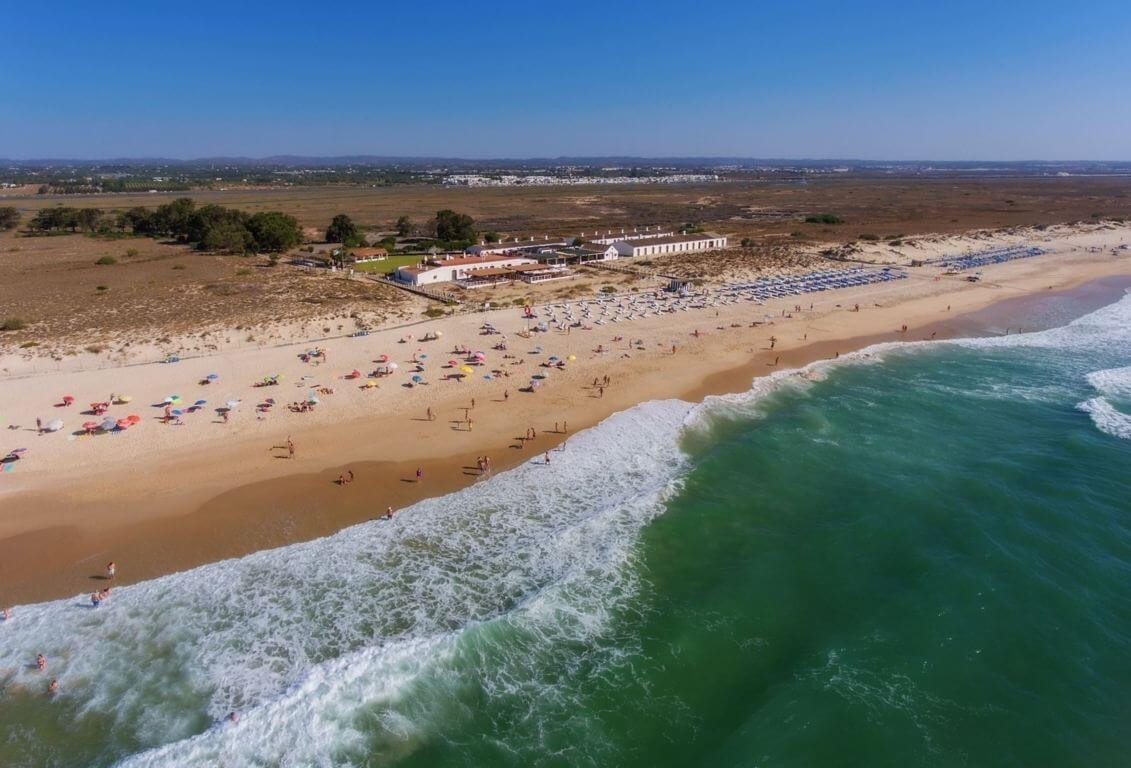 Praia do Barril from above