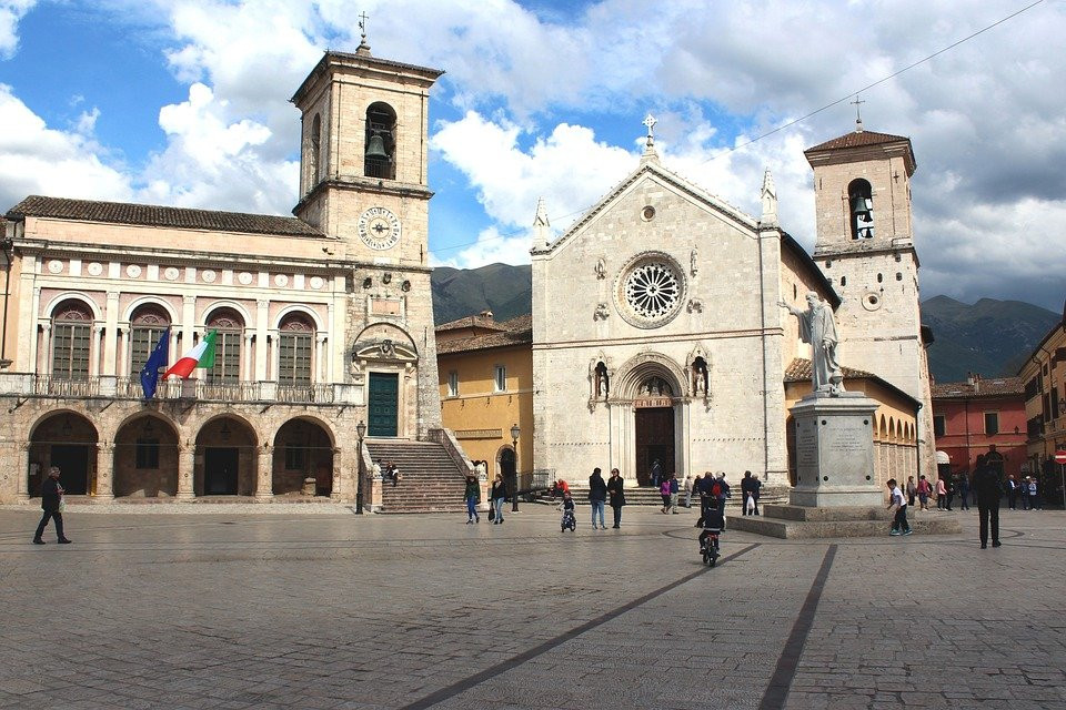 Norcia en el Camino de San Benedetto