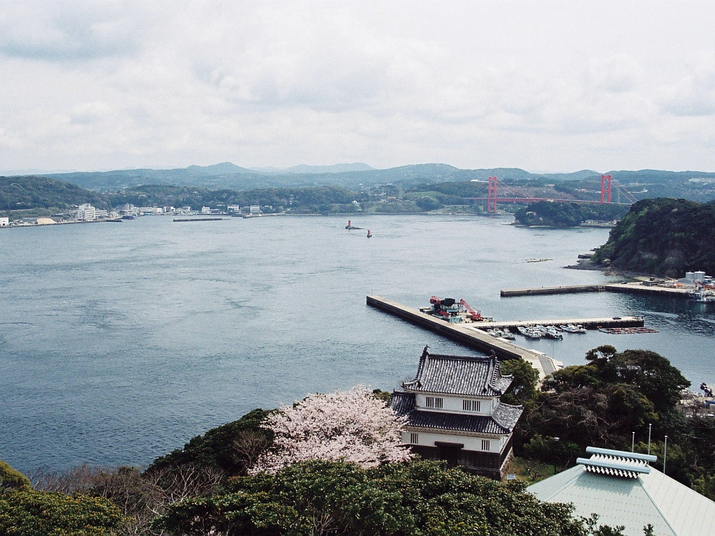 View of Hirado Strait from Hirado castle Nagasaki,JAPAN