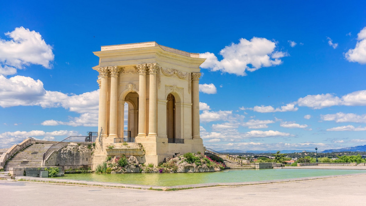 Castillo de agua de montpellier francia