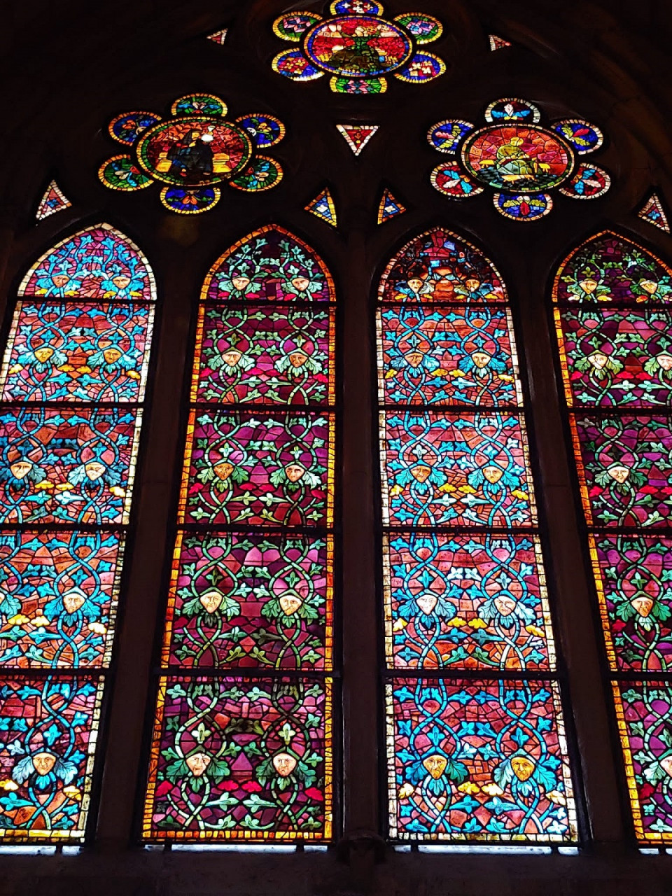 Catedral de Leon, detalle de sus Vidrieras