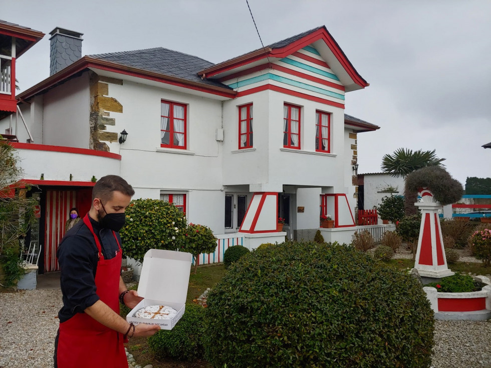 Panorámica de la casa obrador en Busto