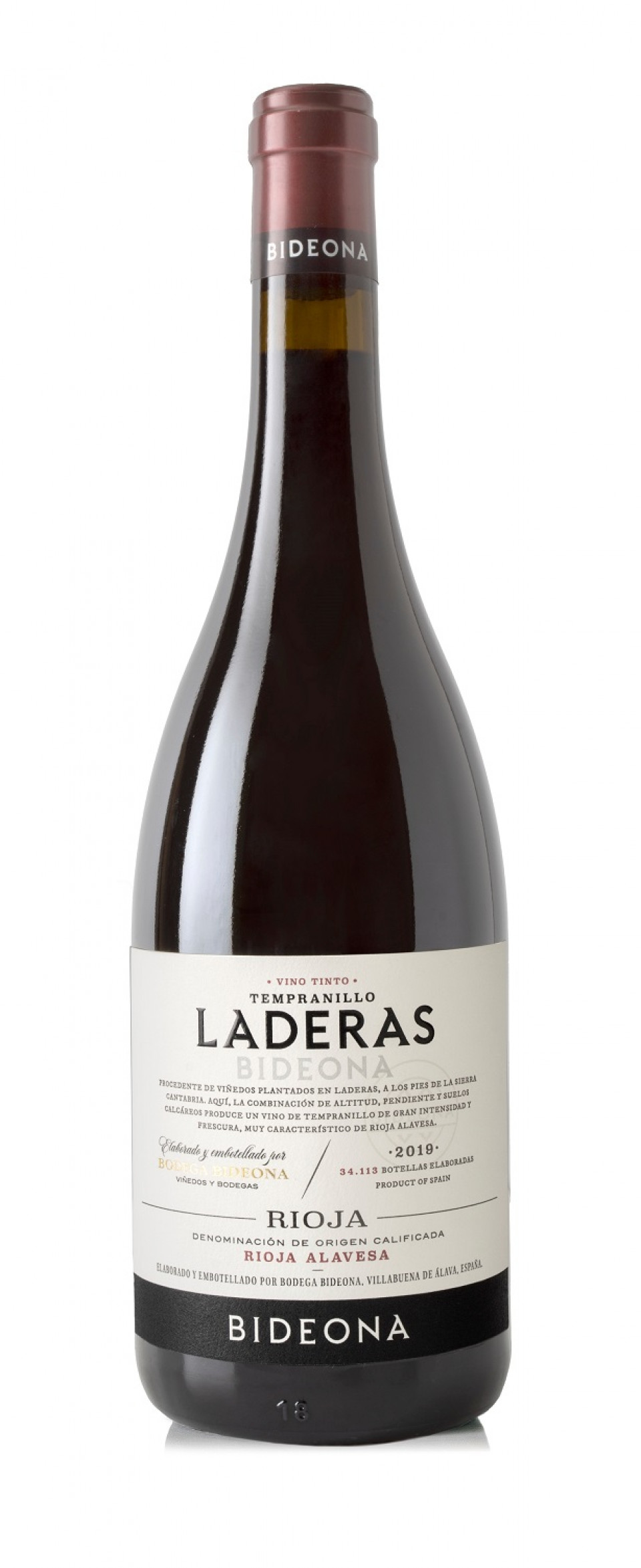 Bideona Tempranillo de Laderas 2019