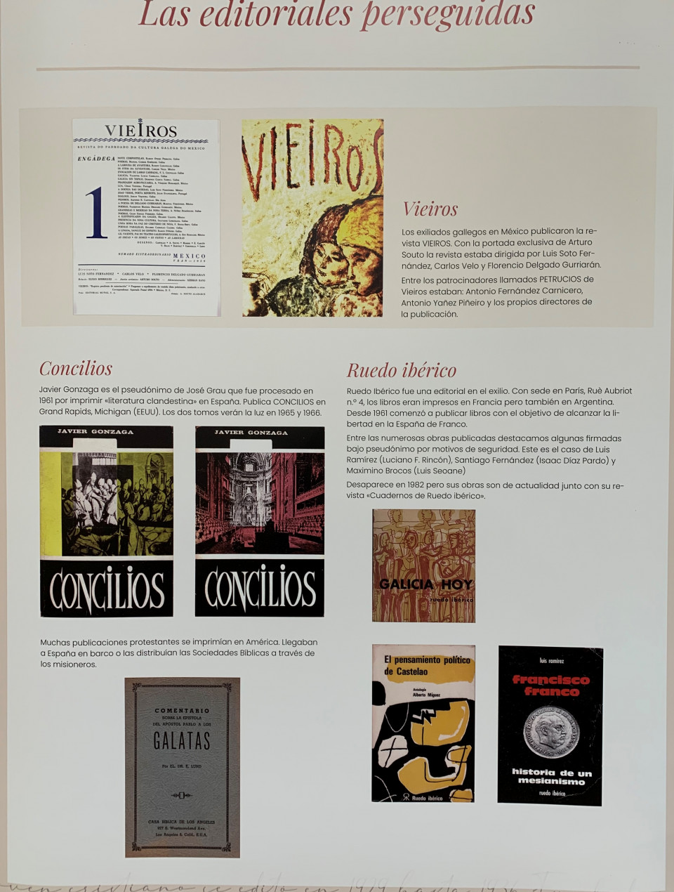 Panel Exposición de Editoriales Perseguidas