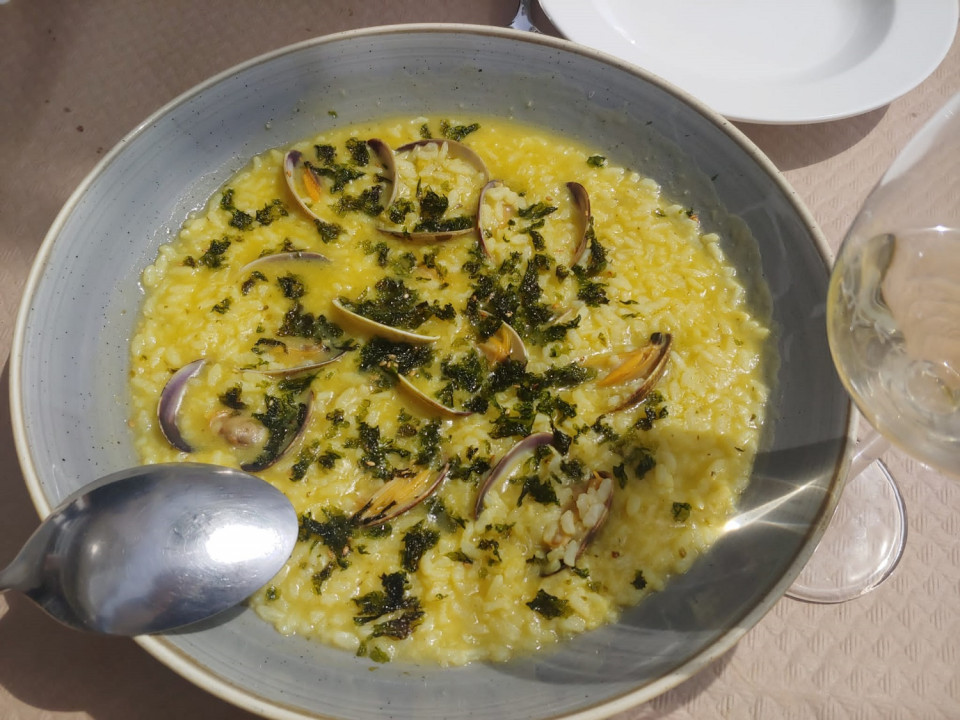 Arroz con almejas y algas, Casa Basilio, Ribadesella