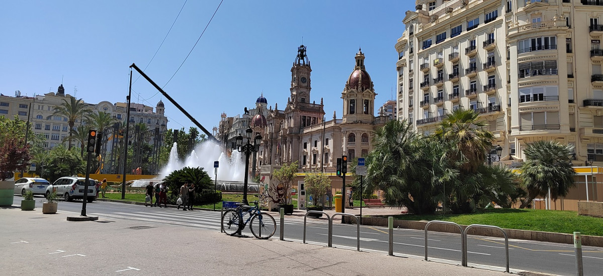 Plaza del Ayuntamiento en Valencia