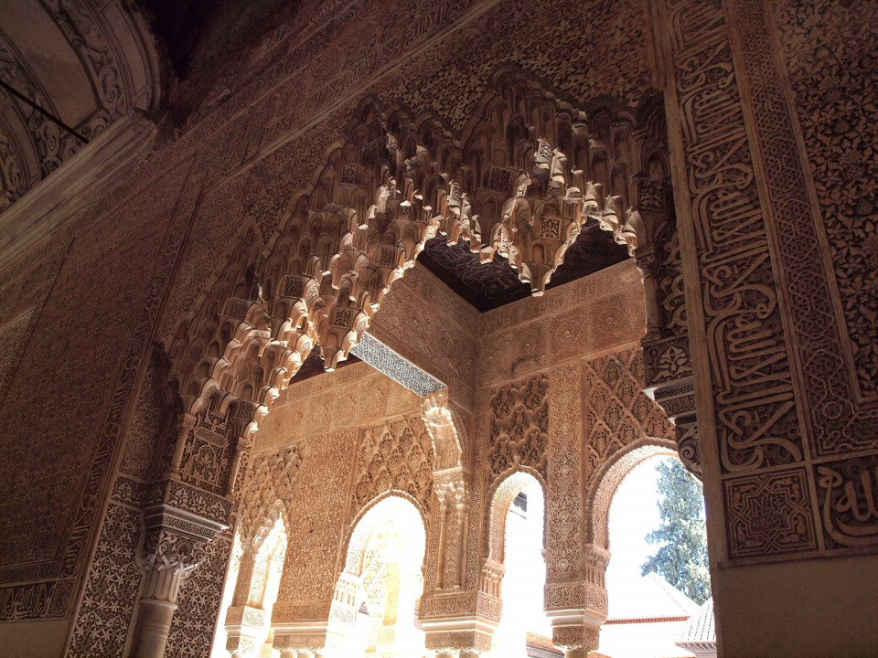 Granada, DETALLE PATIO DE LOS LEONES, Alambra