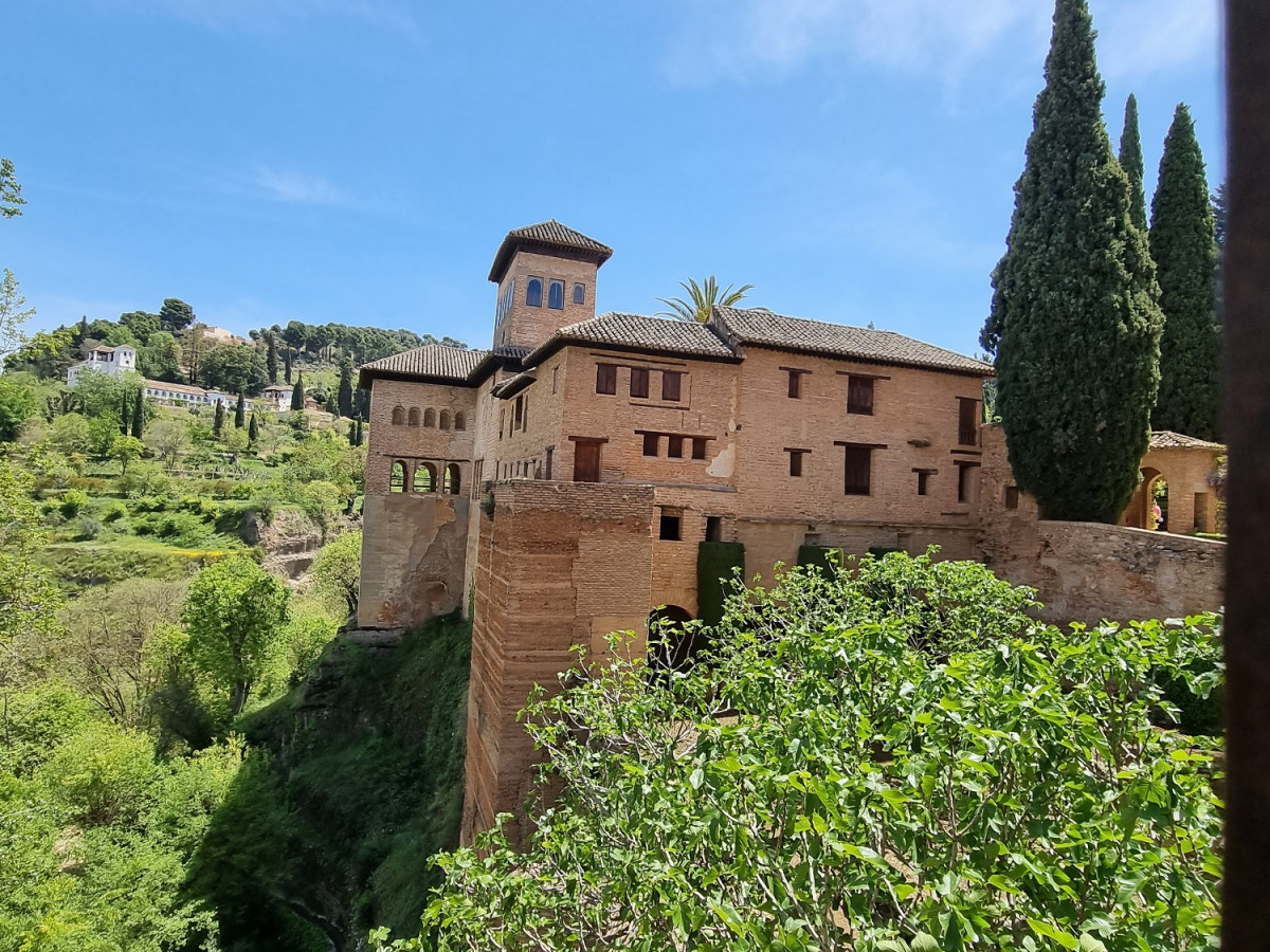 Granada, El GENERALIFE DESDE LA ALHAMBRA