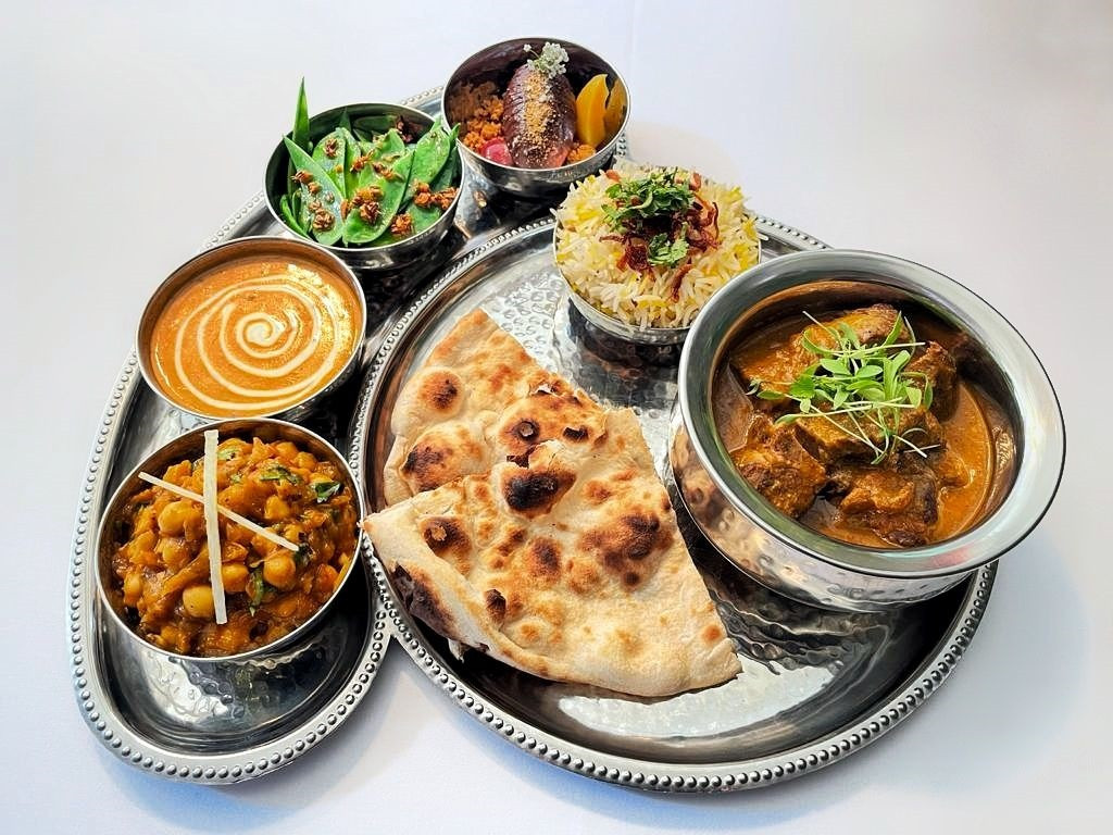 Ejemplo de Menu00fa Thali en Benares