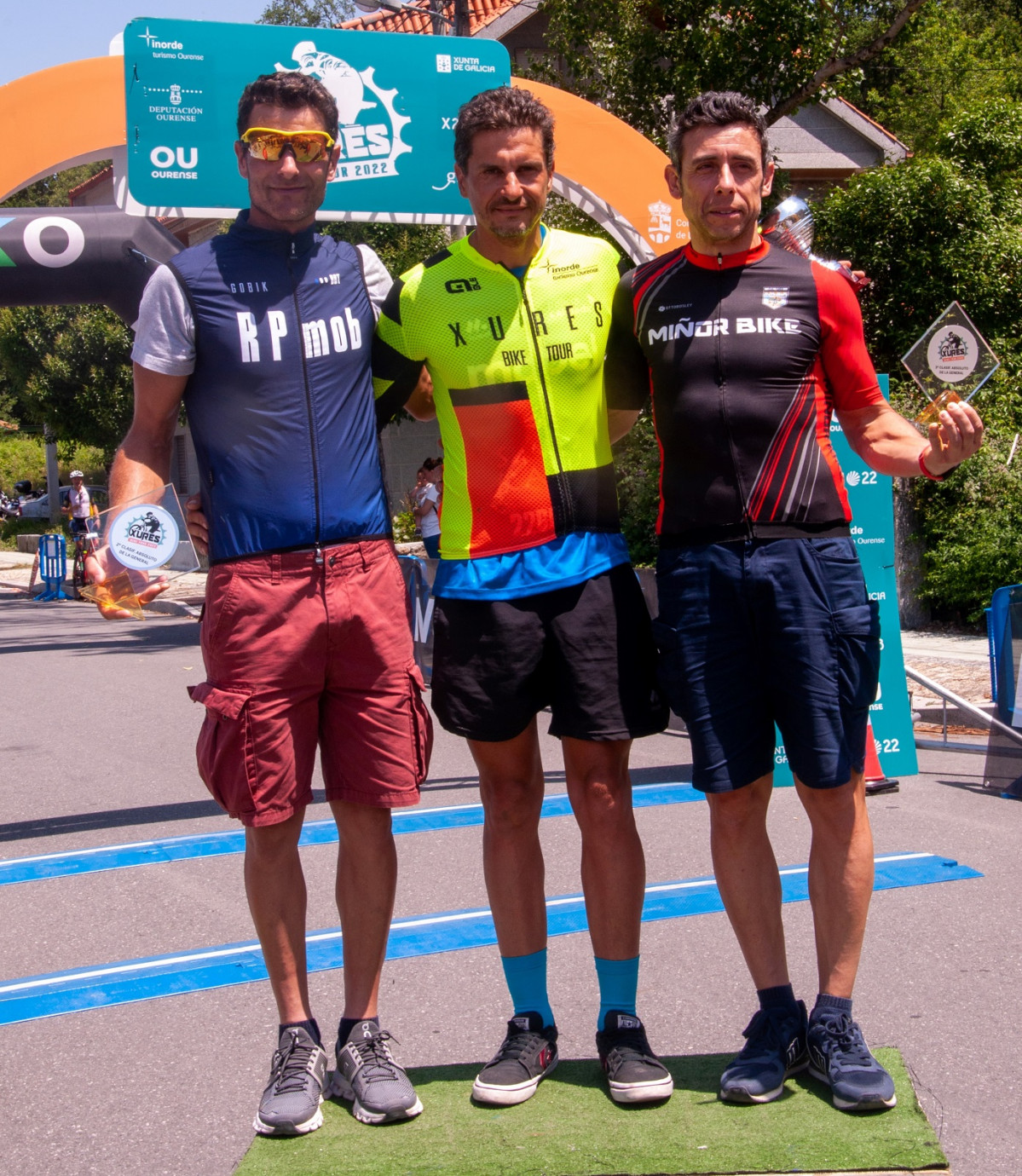 Podio final da II Xuru00e9s BIke Tour na categoru00eda masculina