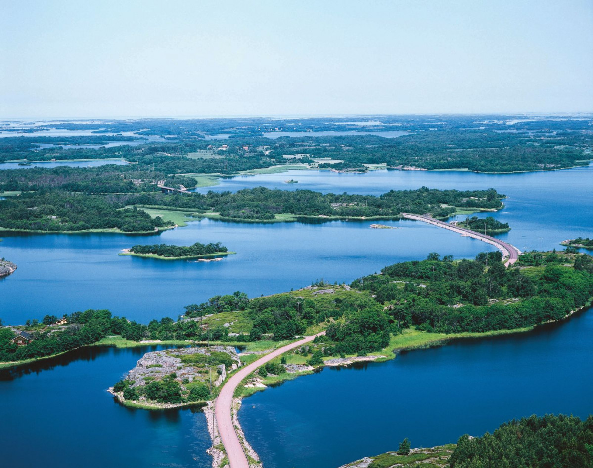 u00c5land biking aerial view Skargardsfly   Visit Aland