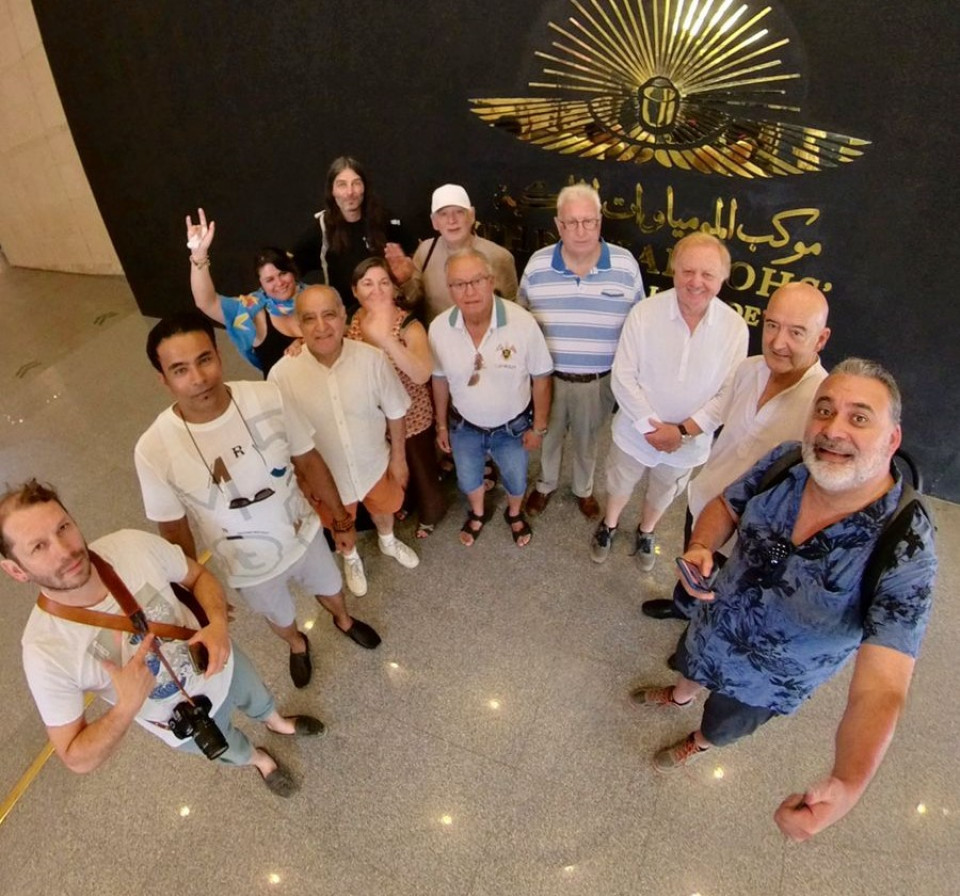 Representantes de VISION y de UIPT en la visita al Museo de las Civilizaciones de El Cairo