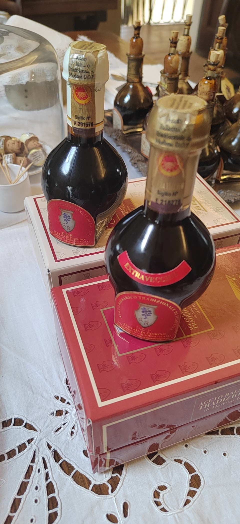 Botellas de Aceto balsamico