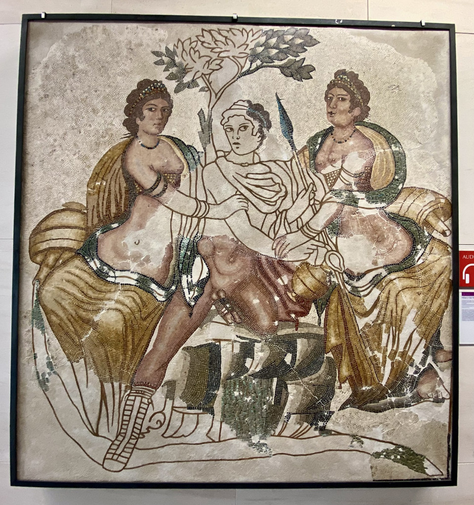 MUSEO DE LEÓN MOSAICO HILAS Y LAS NINFAS