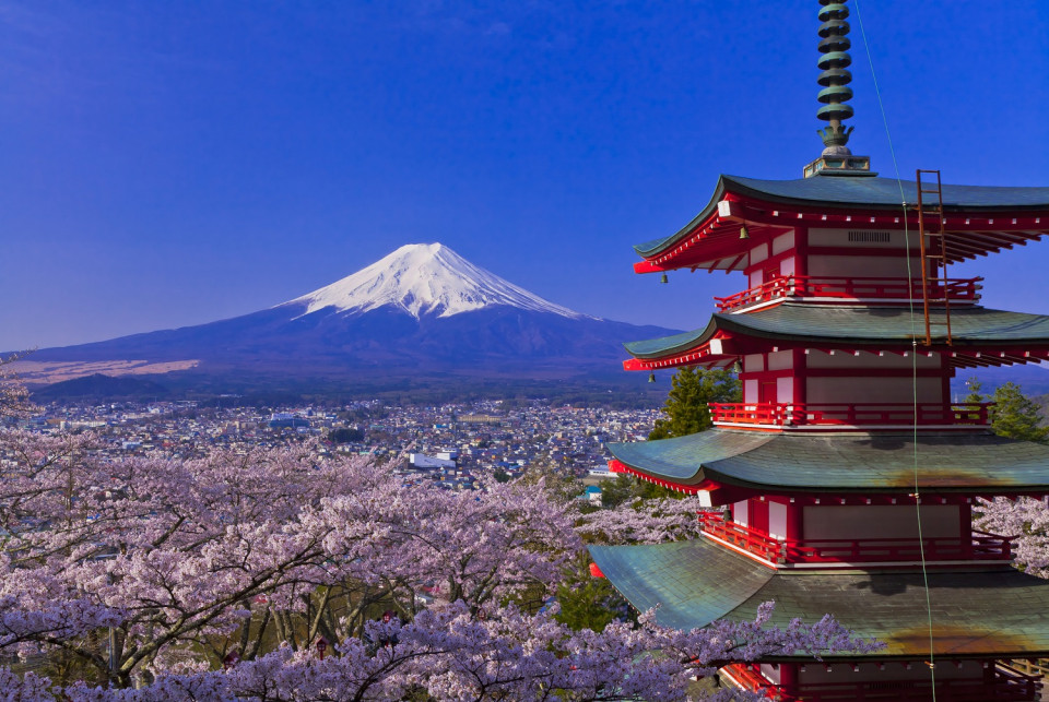 Monte Fuji, en Japon ©JNTO