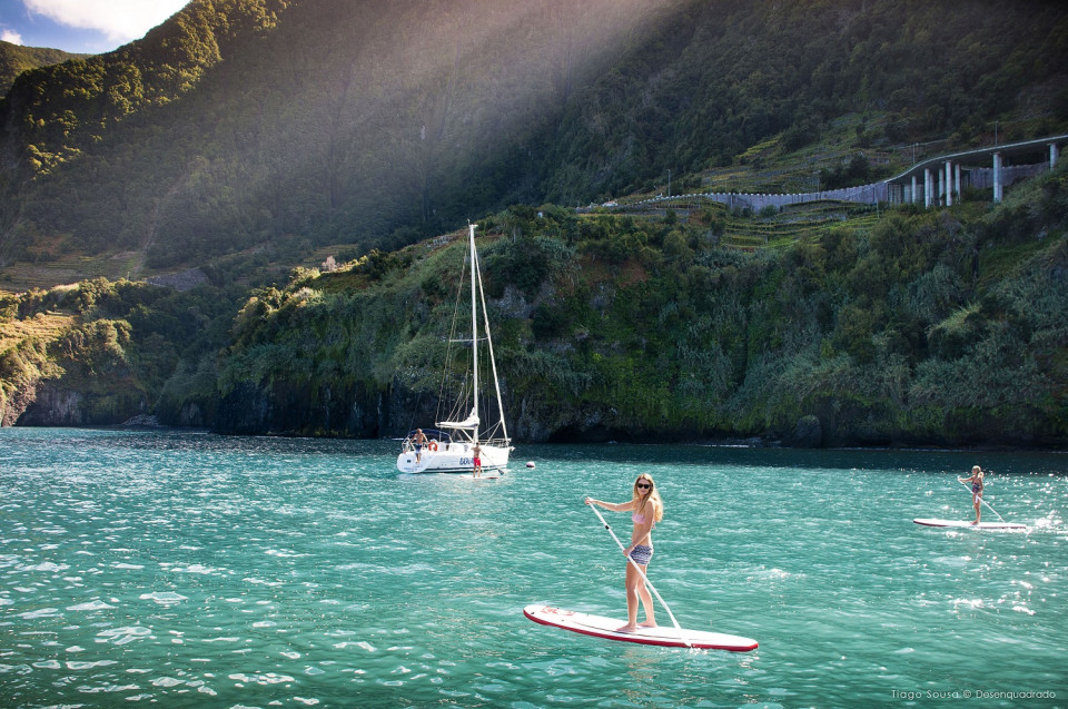 Madeira, Stand up paddle Pto Moniz, ©Tiago Sousa