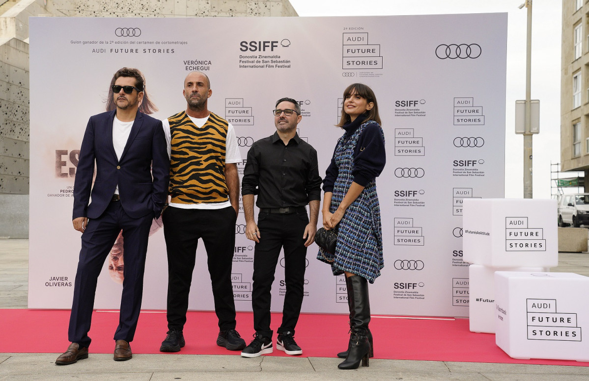 Kike Mau00edllo, Javier Oliveras, Pedro Marchan y Veru00f3nica Echegui en Audi Future Stories