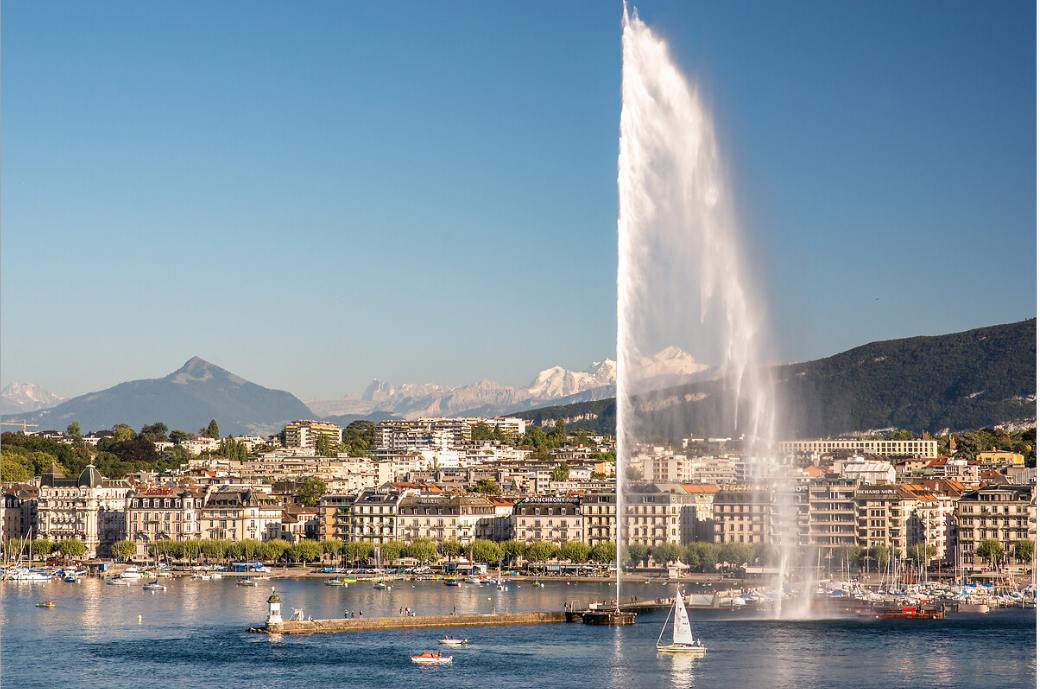 Lac Leman y vistas al Mont Blanc@Genevetourism