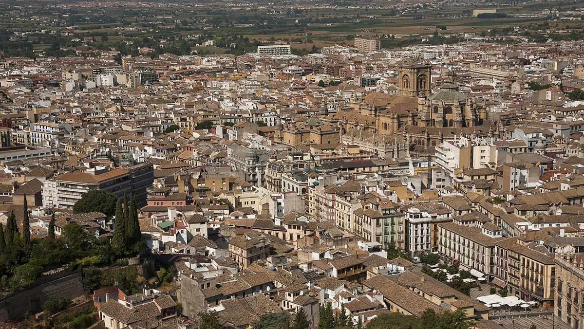 Granada  a vista de dron