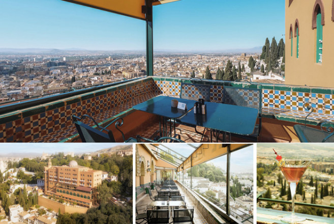 Collage terraza panorámica