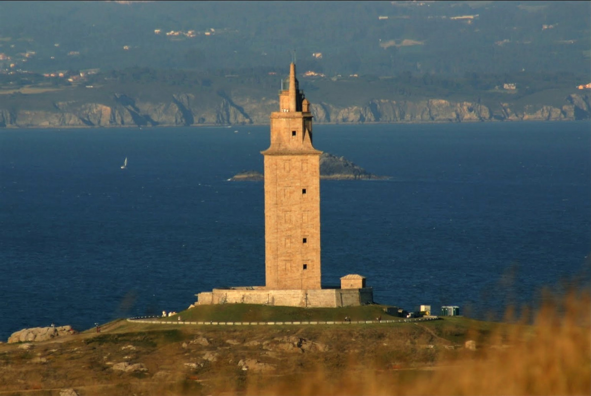 A Coruu00f1a torre hercules noite R