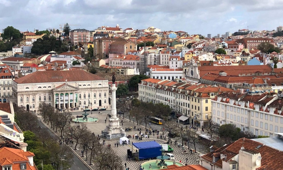 Plaza del Rossio, Lisboa 2021