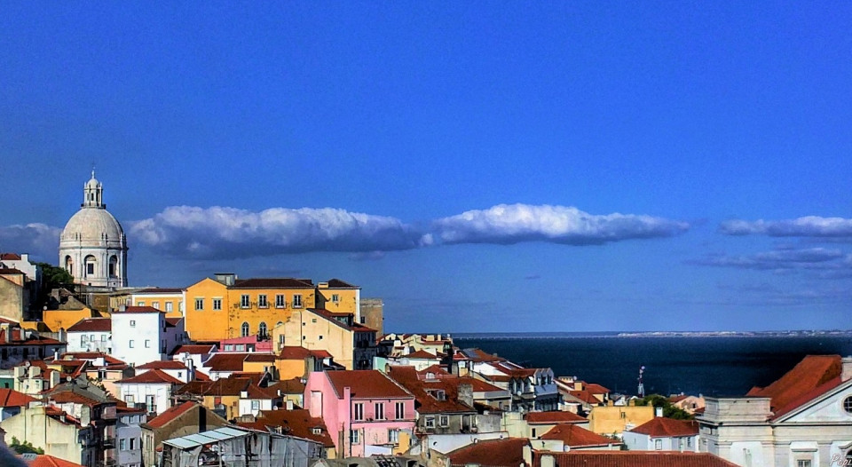 Lisboa desde el Mirador de Santa Lucia, Alfama