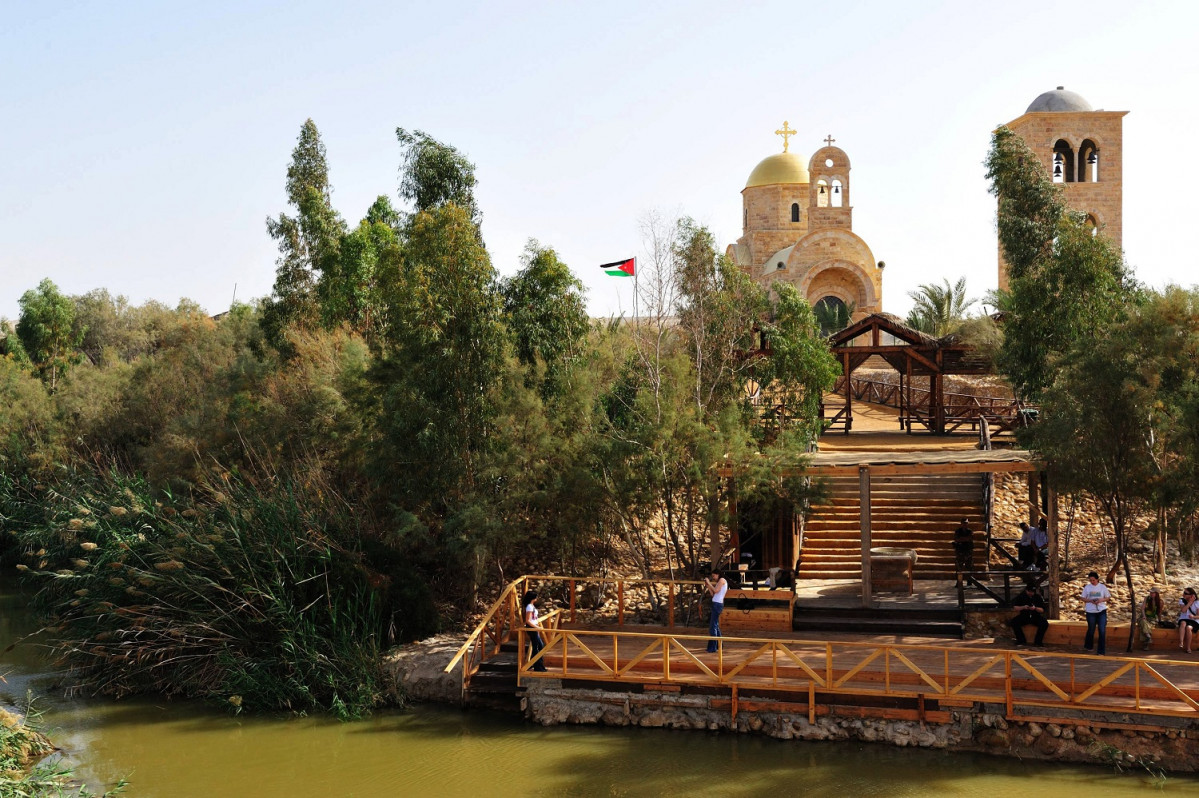 Baptism site   A view of the Jordan River