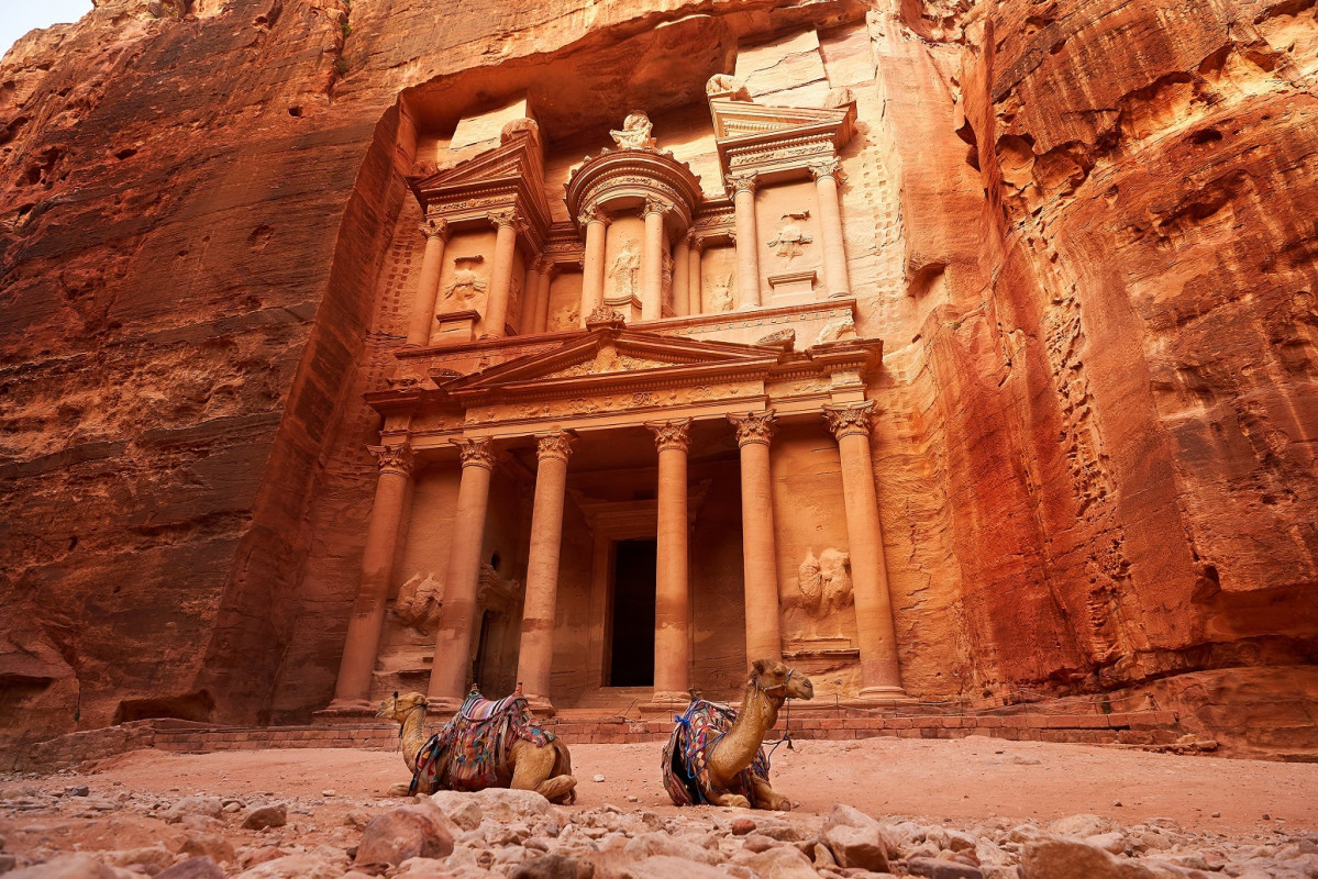 Templo del Tesoro y Camellos, Petra