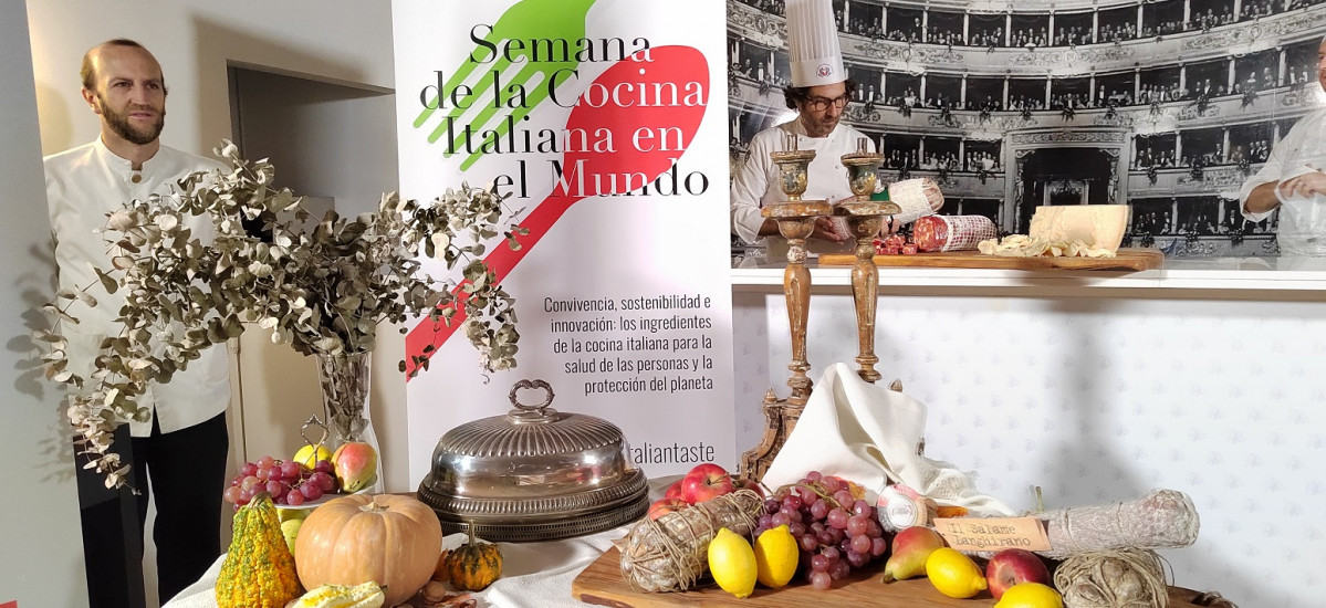 Presentaciu00f3n Semana de cocina italiana en Espau00f1a