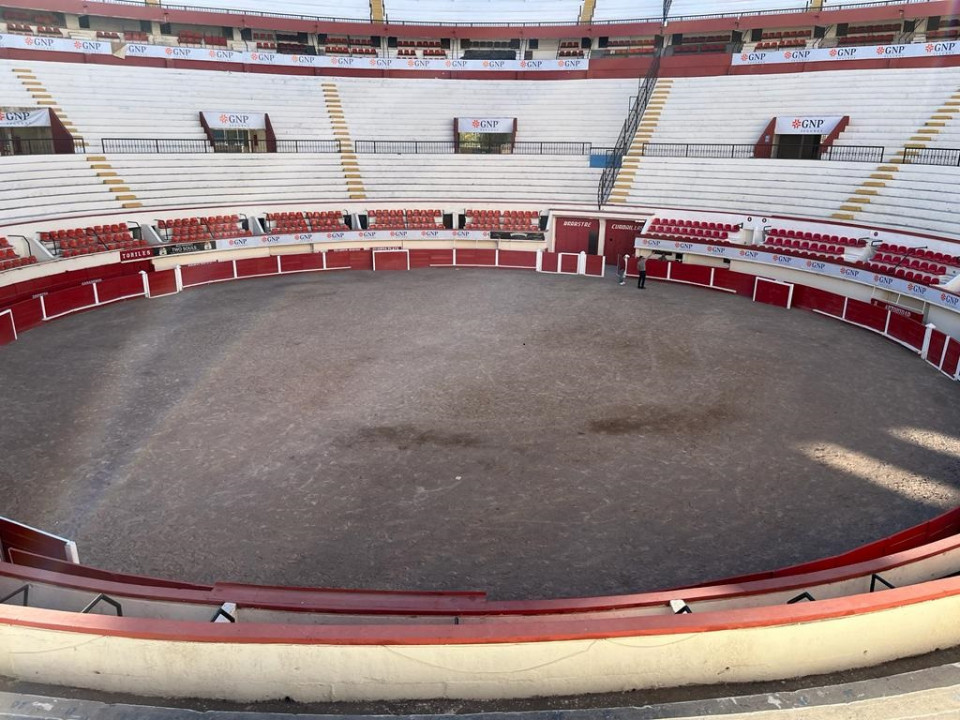 Interior de la Paza de Toros de Aguascalientes