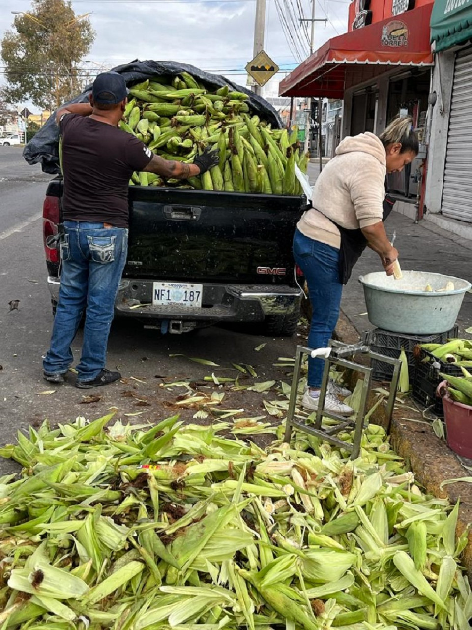 Vendedores callejeros de Elotes, Aguascalientes