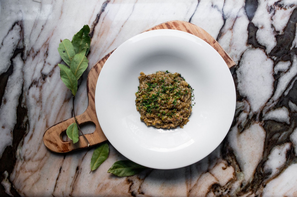Arroz con setas y trufas Arzabal